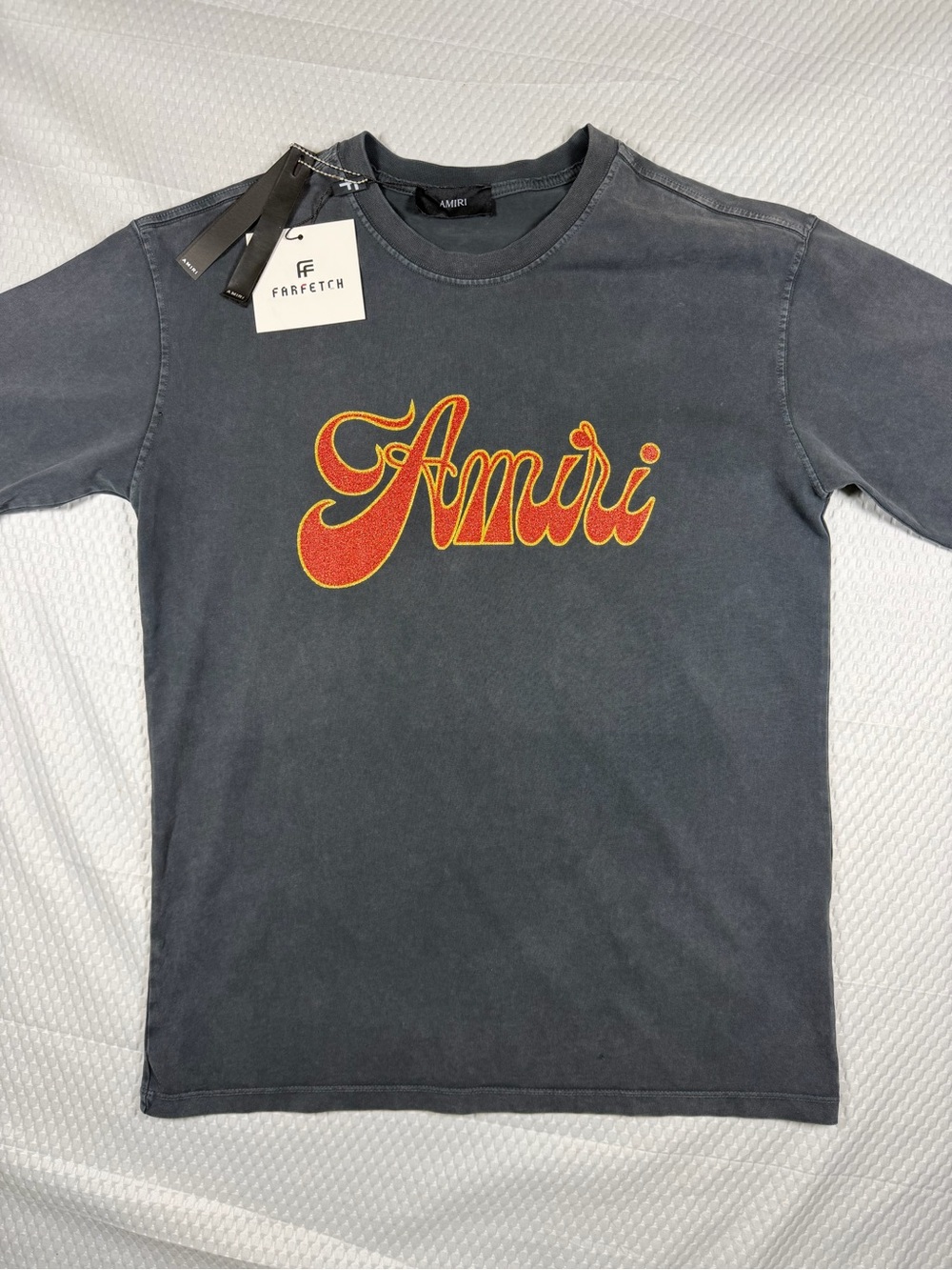 AMIRI Men’s Vintage Faded Wash Logo Graphic Tee Size Small Regular